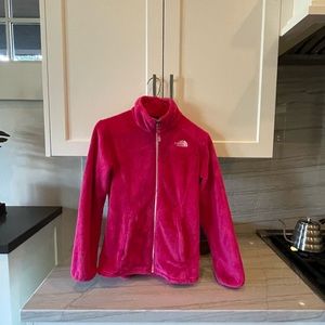 GIRLS NORTH FACE ZIP UP JACKET LARGE 14 - 16